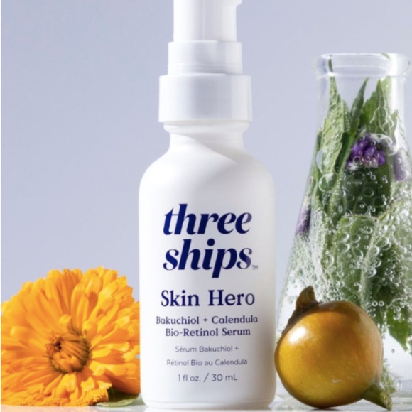Three Ships Skin Hero Bakuchiol + Calendula Bio Retinol Serum Face Cream - Picture 2 of 6